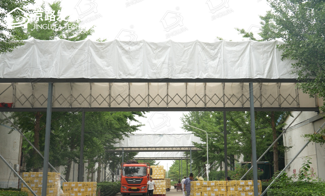 丰台西南物流园电动伸缩棚